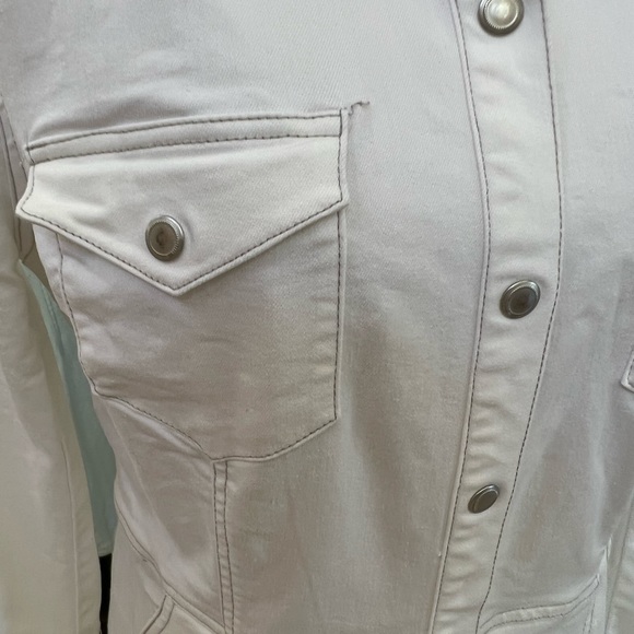 Free People white denim long sleeve dress! - Picture 2 of 7